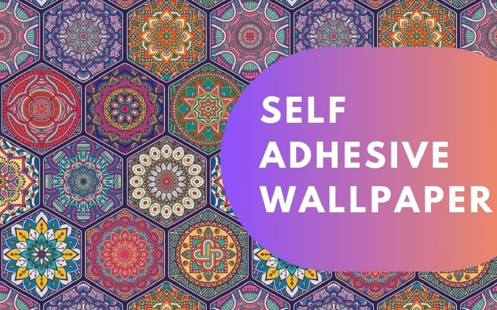 Vibrant and colorful self adhesive wallpaper featuring intricate embossed patterns for eco-friendly wall decor