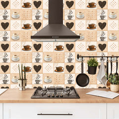 Self Adhesive Kitchen Wallpaper | Waterproof & Oil Proof Wall Sticker for Kitchen | Size: 300x40 cm