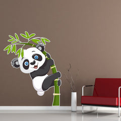 WallDaddy Wall Sticker for Home PVC Vinyl Stickers Baby Panda Size 75 x 100 Wall Stickers for Kid Room (Pack of - 1)