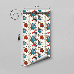 WallDaddy Wallpaper For Kitchen Waterproof Self Adhesive Wall paper Size (300x40)Cm Wall Sticker For Kitchen | WaterProof Oil Proof Wallpaper
