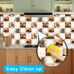 WallDaddy Wallpaper For Kitchen Waterproof Self Adhesive Wall paper Size (300x40)Cm Wall Sticker For Kitchen | WaterProof Oil Proof Wallpaper