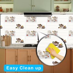 WallDaddy Wallpaper For Kitchen Waterproof Self Adhesive Wall paper Size (300x40)Cm Wall Sticker For Kitchen | WaterProof Oil Proof Wallpaper
