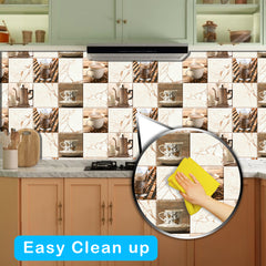 WallDaddy Wallpaper For Kitchen Waterproof Self Adhesive Wall paper Size (300x40)Cm Wall Sticker For Kitchen | WaterProof Oil Proof Wallpaper