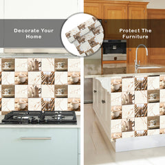 WallDaddy Wallpaper For Kitchen Waterproof Self Adhesive Wall paper Size (300x40)Cm Wall Sticker For Kitchen | WaterProof Oil Proof Wallpaper