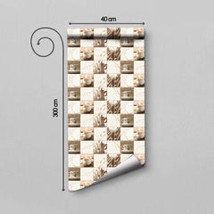 WallDaddy Wallpaper For Kitchen Waterproof Self Adhesive Wall paper Size (300x40)Cm Wall Sticker For Kitchen | WaterProof Oil Proof Wallpaper