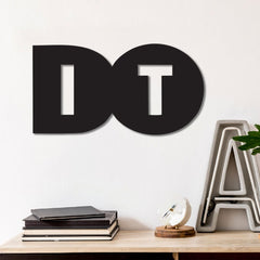 WallDaddy – Self Adhesive MDF Laser Cutout Home Decor Wall Art Stickers MDF Plaque Painted Cutout Ready To Hang Wall Stickers | MDF Cutouts Stickers For Home & Restaurant Decorations (Do It)