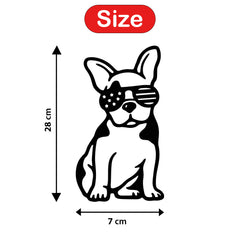 WallDaddy – Self Adhesive MDF Laser Cutout Home Decor Wall Art Stickers MDF Plaque Painted Cutout Ready To Hang Wall Stickers | MDF Cutouts Stickers For Home & Restaurant Decorations (Dog)