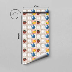 WallDaddy Wallpaper For Kitchen Waterproof Self Adhesive Wall paper Size (300x40)Cm Wall Sticker For Kitchen | WaterProof Oil Proof Wallpaper