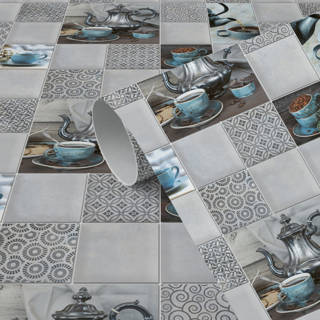 WallDaddy Wallpaper For Kitchen Waterproof Self Adhesive Wall paper Size (300x40)Cm Wall Sticker For Kitchen | WaterProof Oil Proof Wallpaper
