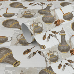 WallDaddy Wallpaper For Kitchen Waterproof Self Adhesive Wall paper Size (300x40)Cm Wall Sticker For Kitchen | WaterProof Oil Proof Wallpaper