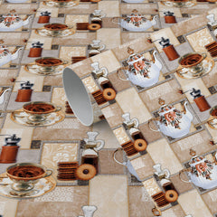 Self Adhesive Kitchen Wallpaper | Waterproof & Oil Proof Wall Sticker for Kitchen | Size: 300x40 cm
