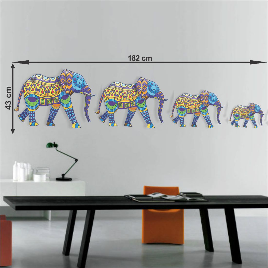WallDaddy Self Adhesive Wall Stickers for Home Large Size (182x43) Cartoon Wall Stickers for Kids | 3D Vinyl Stickers for Bedroom (Pack of - 1)