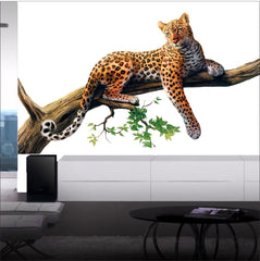 WallDaddy Wall Sticker for Home PVC Vinyl Stickers Jaguar Size 81 x 53 Wall Stickers for Kid Room (Pack of - 1)