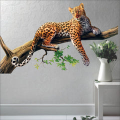 WallDaddy Wall Sticker for Home PVC Vinyl Stickers Jaguar Size 81 x 53 Wall Stickers for Kid Room (Pack of - 1)